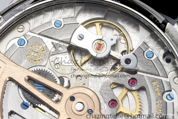 MIROTIME 0323 Bold Portugieser Perpetual Calendar SS 5033 APSF 1:1 Best Edition Blue Dial on Black Leather Strap A52610 Clone 7041